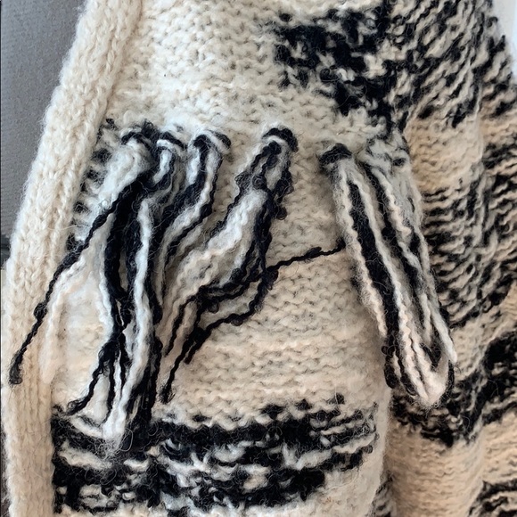 LA Made Wool Blend Tassel Cardigan - Picture 2 of 4